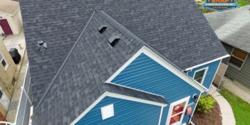 Roofing siding article
