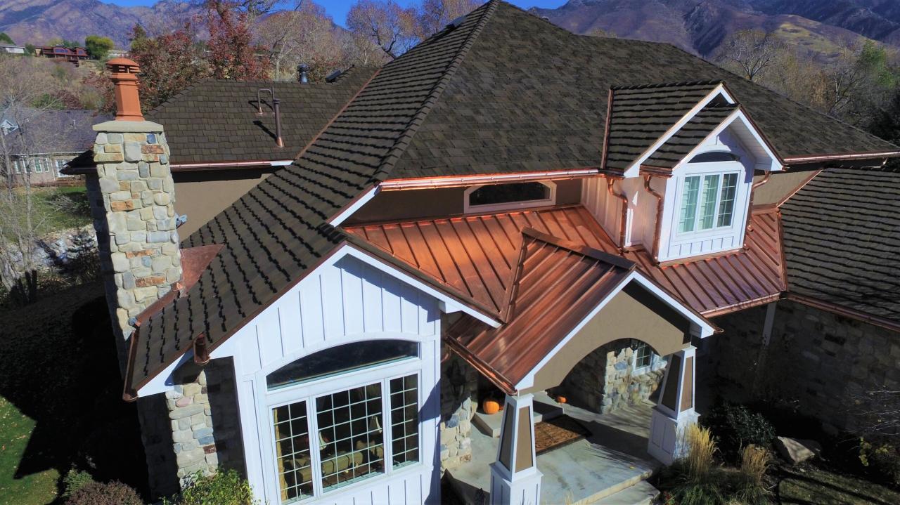 Roofing siding combinations cedar